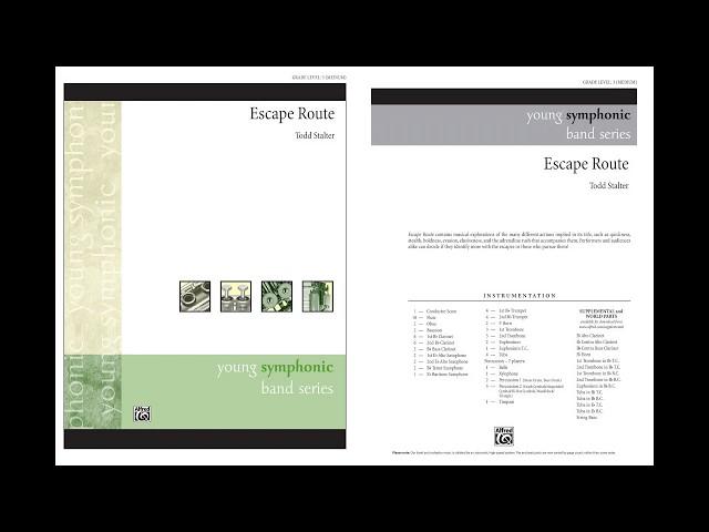 Escape Route, by Todd Stalter – Score & Sound