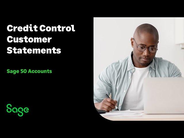 Sage 50 Accounts (UK) - Credit Control - Customer Statements