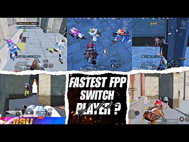 Fastest FPP switch player ? | Fastest 3 Finger player | BGMI