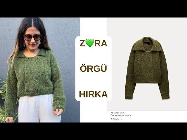 ÜNLÜ BİR MARKAYA AİT ÖRGÜ HIRKAYI YAPIYORUZ  #knitting