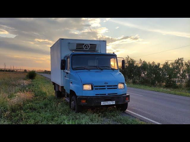 Перегон ЗИЛ Бычок со спалкой. Оренбург - Новосибирск