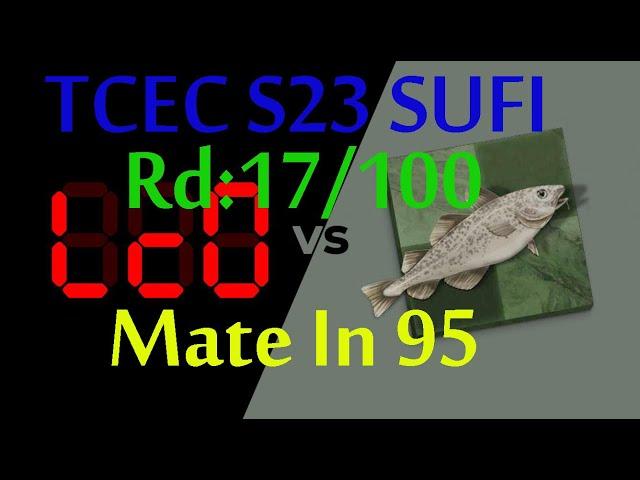 TCEC S23 SUPERFINAL Rd17 & The Ultimate Mate In 95 in LCZero vs Stockfish 16