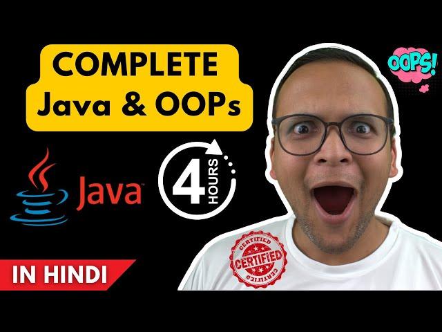 Java and OOPs   | Complete हिंदी में (With Project)