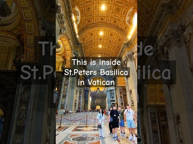 The breathtaking biggest church in the world: Walking Tour in Vatican part 1 #vaticancity #basilica