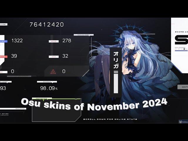 New osu! skins of the month [November 2024]