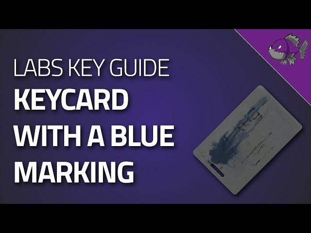 Keycard With A Blue Marking - Key Guide - Escape From Tarkov