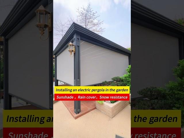 Customize luxury outdoor space. #pergola #design #garden #awning #outdoor #gazebo #sunshade