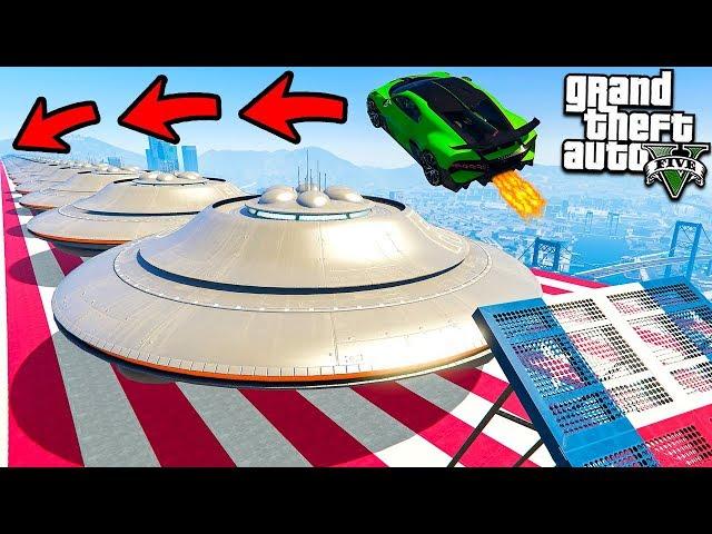 МОЖНО ЛИ ПЕРЕПРЫГНУТЬ 100+ ЛЕТАЮЩИХ ТАРЕЛОК НЛО ГТА 5 МОДЫ! ОБЗОР МОДА В GTA 5! ИГРЫ ГТА ВИДЕО MODS