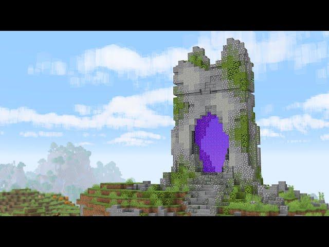 I Built an Overgrown Nether Portal in Minecraft Survival