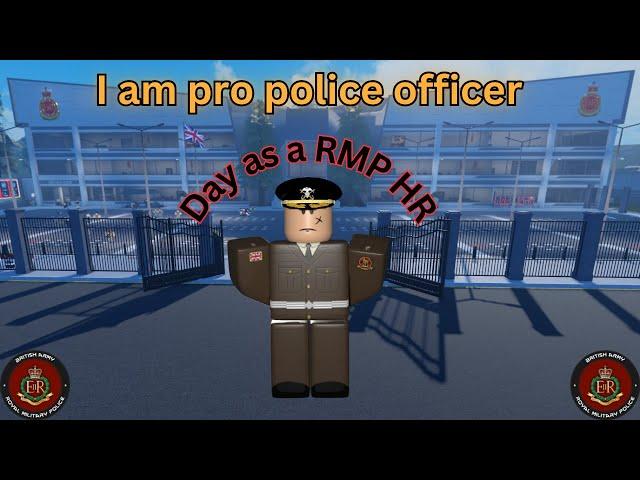 I am pro police officer | Day in the life of an RMP Officer | ReaperMah's | British Army Roblox