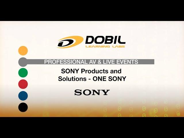 Dobil Learning Labs: Sony: SONY Products and Solutions - ONE SONY