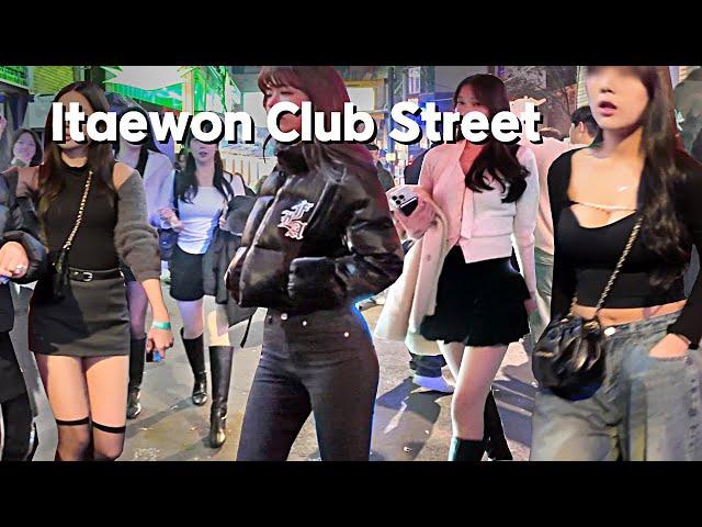 [4K SEOUL KOREA]  새해 새벽 이태원에 많은분들이 오셨네요~ 이태원 클럽거리 Itaewon Club Street/Seoul, Korea/City Stroll