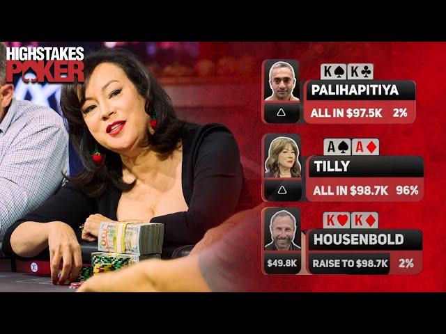 $297,600 Three-Way All-In Madness on High Stakes Poker!