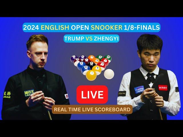 Judd Trump Vs Fan Zhengyi LIVE Score UPDATE Today Day 4 English Open Snooker 1/8-Finals Sep 19 2024