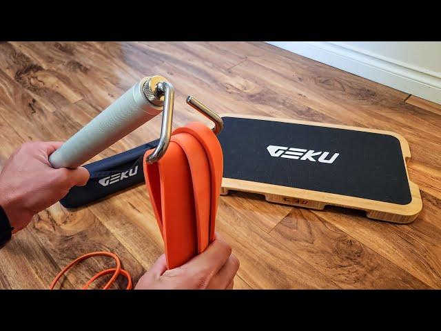 HUGE UPGRADE! GEKU Resistance Bands Bar For Your Home Gym | Review