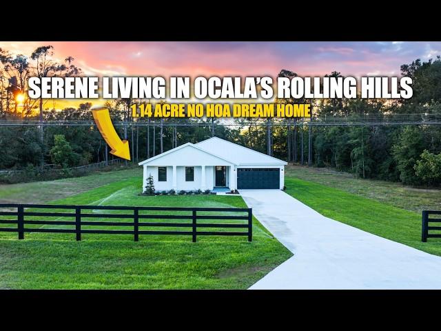 Serene living in Ocala’s Rolling Hills: 1.14 acre NO HOA dream home!