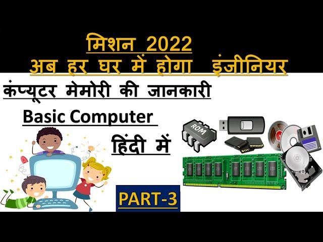 All About Computer Memory in one video | in Hindi l RAM |ROM|