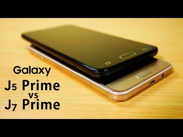 Galaxy J7 PRIME vs J5 PRIME Comparison, Speed Test, Camera, Gaming & Battery