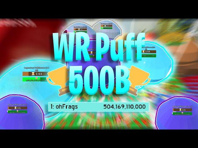 World Record Puff Run (level 28 puff 504b) | Bee Swarm Simulator