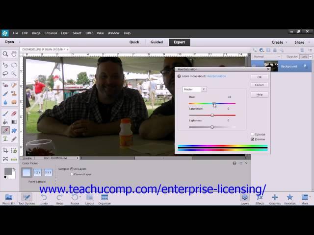 Adobe Photoshop Elements 12 Tutorial Lighting Color Contrast & Clarity Employee Group Training 14.7