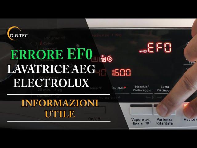 EF0 lavatrice Electrolux AEG