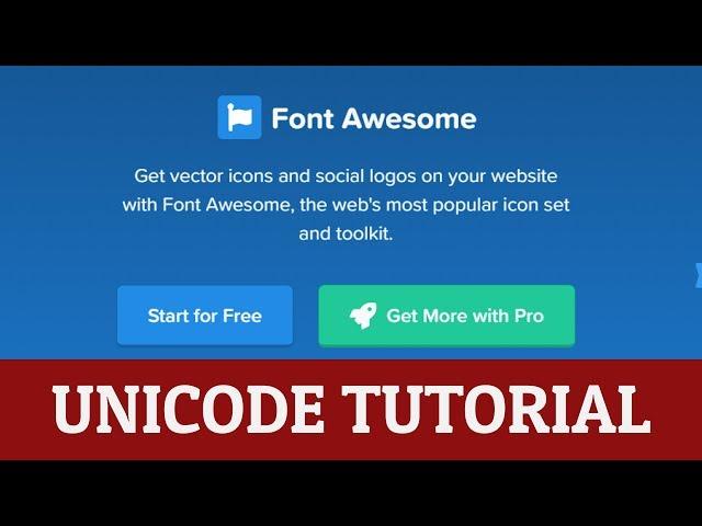 How to Use Font Awesome Unicode in CSS & HTML