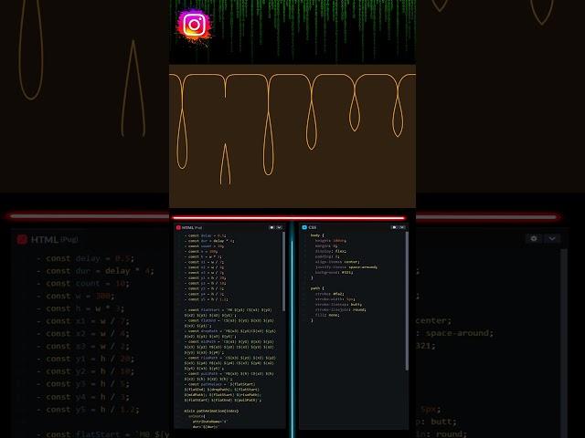 Water Droplet Animation Using HTML, CSS & JS  | Cool Web Dev Project #shorts