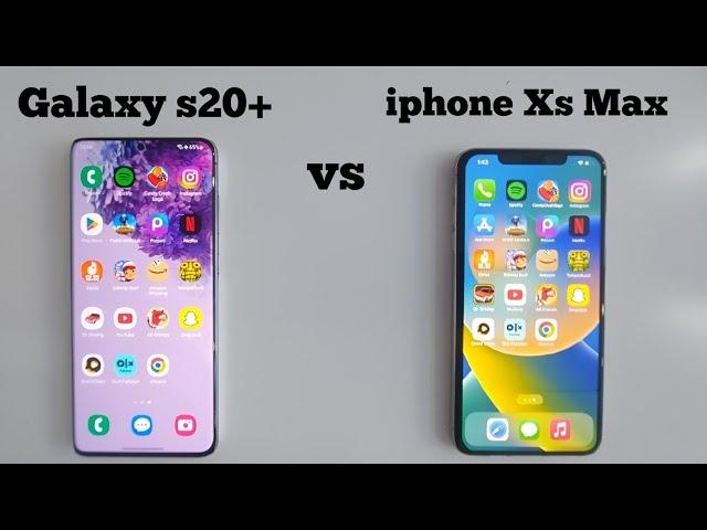 iphone XS Max VS Samsung S20 Plus || Speed Test