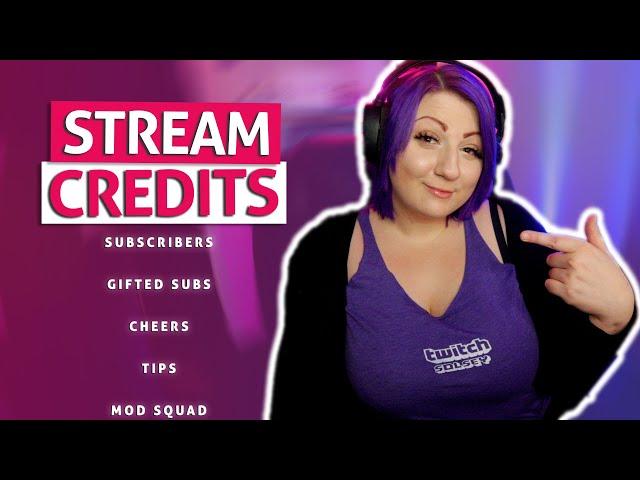 How to add stream credits to twitch!