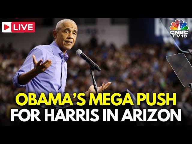 Barack Obama LIVE: Obama Rallies Voters To Vote For VP Kamala Harris in Tucson, Arizona | USA | N18G