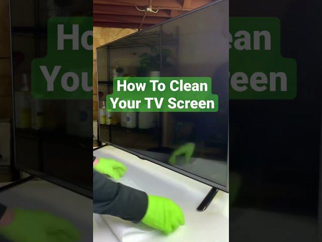 How To Clean Your TV Screen #shorts #cleaning