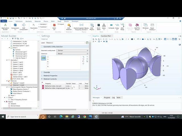 Part 1: COMSOL Multiphysics Electromagnetic Modeling Periodic Gold Nanoparticle Arrays