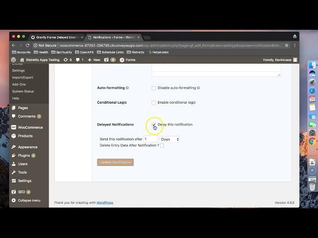 How to Delay an Email Notification in Gravity Forms