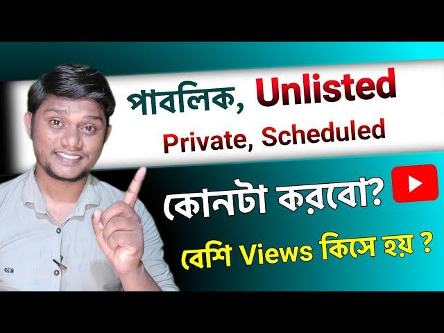 What is The difference between Private, Scheduled, Public And Unlisted On Youtube 2023