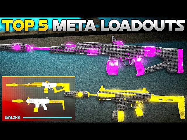 WARZONE TOP 5 META LOADOUTS YOU MUST USE! (Warzone Best Class Setups)