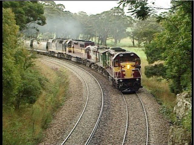 A spectacular variety of Australian locomotives operating in the Southern Highlands - March 2002