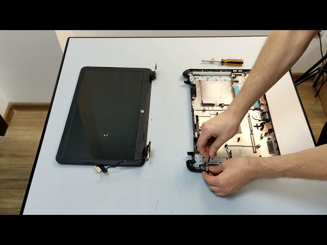 Полная разборка ноутбука HP 15-G001SR Complete disassembly of the HP 15-G001SR laptop