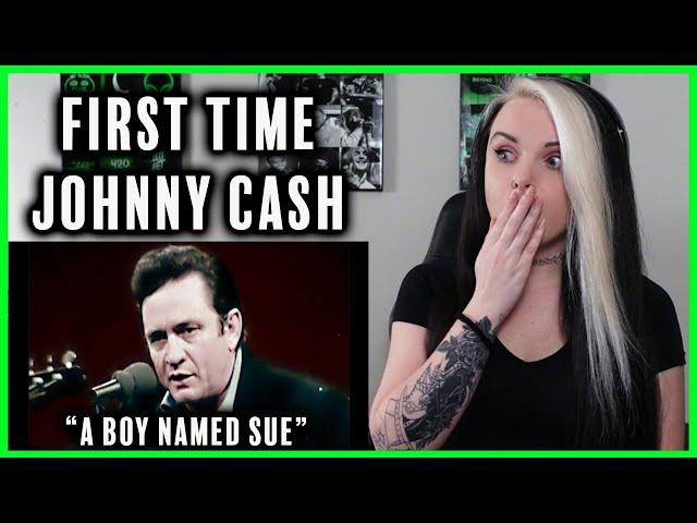 FIRST TIME listening to JOHNNY CASH - "A Boy Named Sue" REACTION