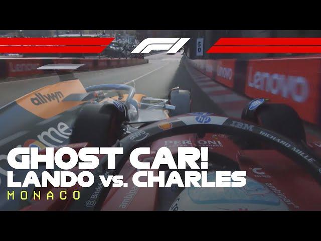 Monaco Ghost Car! Lando Norris And Charles Leclerc Lap Comparison | 2025 Monaco Grand Prix