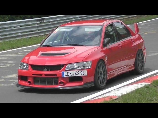 Mitsubishi Evo Nürburgring Compilation!