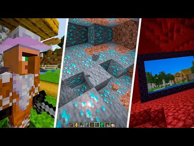 10 MODS que MEJORAN el SURVIVAL para MINECRAFT - 1.12.2 - 1.14.4 - 1.15.2