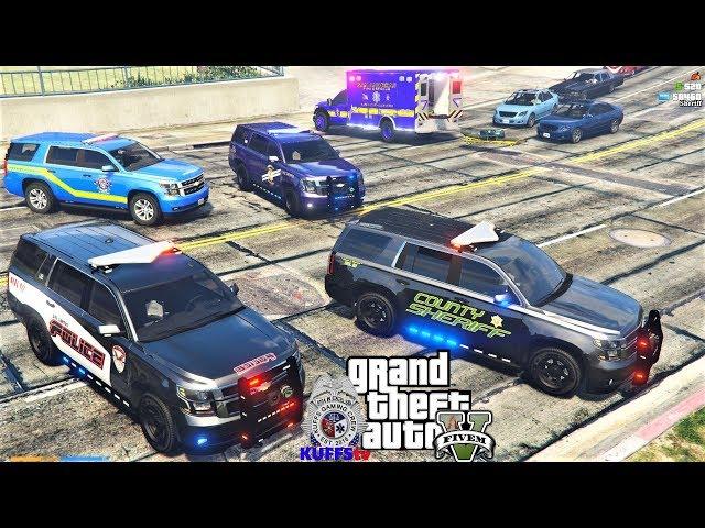 KUFFStv #11 Watch Multiple Police Officers LIVE As It Happens! GTA 5 FiveM KUFFS Police vRP Roleplay