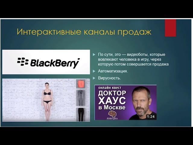 Интерактивные каналы и Интерактивные видео