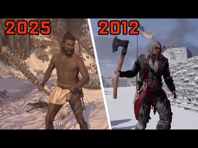 Assassin's Creed 3 VS Shadows Comparison 13 Years Apart - Combat & Parkour