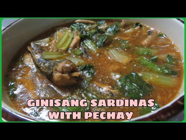 GINISANG SARDINAS WITH PECHAY — RECIPE # 33