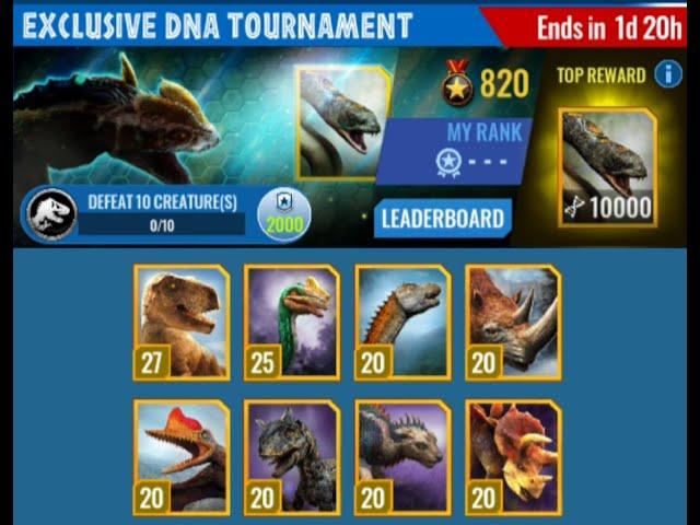 Spinoconstrictor DNA Tournament - Jurassic World Alive