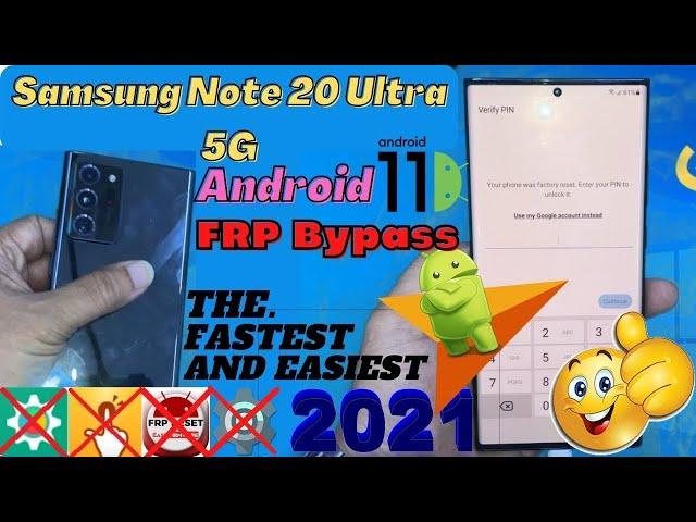 Samsung Galaxy Note 20/Note 20 Ultra 5G Remove Frp / Google Account Bypass 2021 Without PC