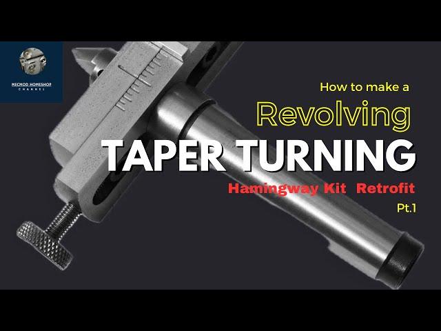 Indexable Taper Turning Tool with Live Center, a retrofit from Hemingway Kit set over center