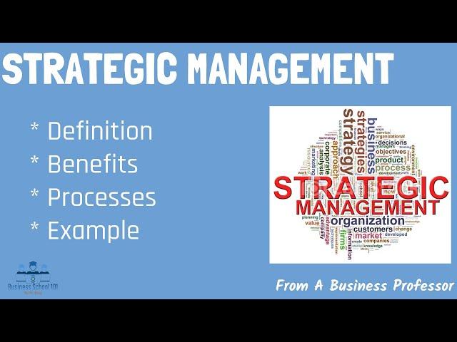 What is Strategic Management? | From A Business Professor