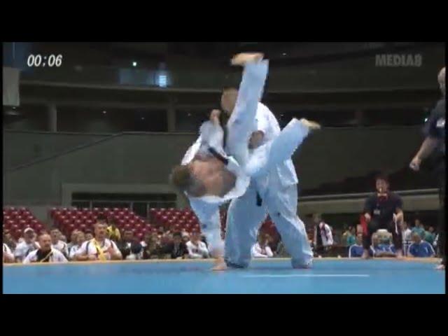 10th World open tournament Kyokushinkai karate. Alexander Mikhaylov(Russia)vs Michal Kruzak(Poland)